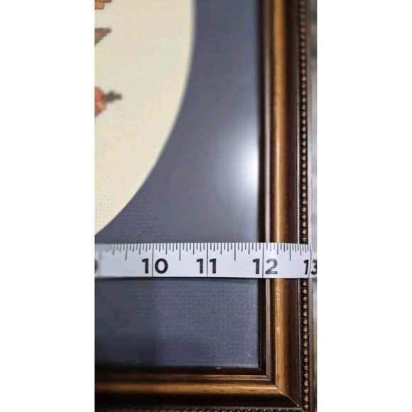 Vintage Hummel Finished Cross Stitch Professionally Framed Art Girl in a Tree - Picture 3 of 6